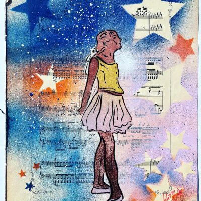 La Petite danseuse Version Orange et bleue